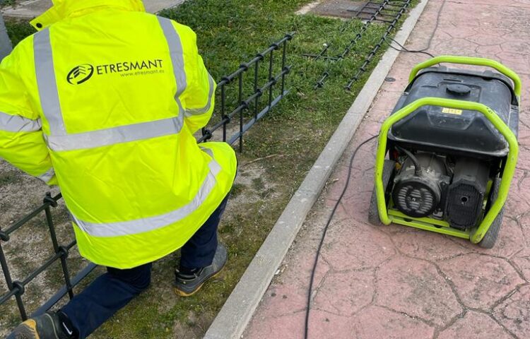 instalación deequipamiento urbano